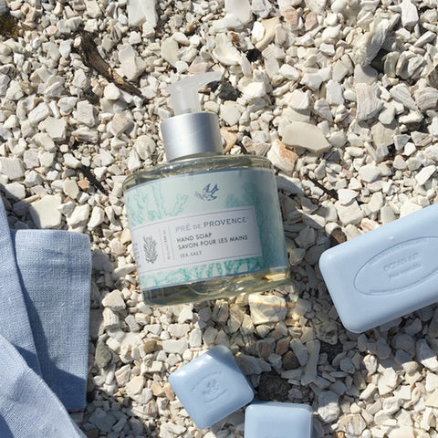 French pump soap, sea salt, natural scent