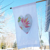 Linen Love Flag and Banner, appliqué, embroidered
