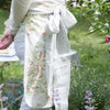 Occasion Apron, slightly sheer linen wide bow