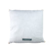 Pillow, hand appliquéd star in ice blue and ivory
