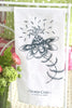 Botanical Bursting Flower Tea Towel