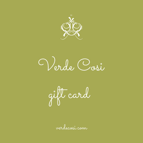 Verde Cosi Gift Card